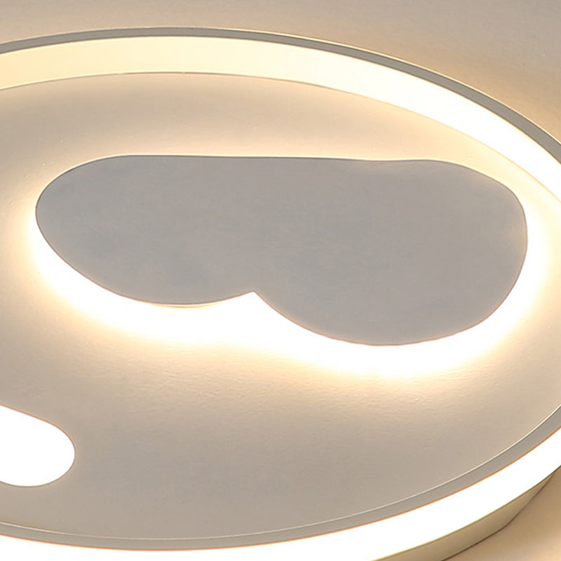 Modern Heart & Heart Ceiling Lamp Acrylic Eye-Caring LED Flush Mount Light for Hotel Hallway Clearhalo 'Ceiling Lights' 'Close To Ceiling Lights' 'Close to ceiling' 'Flush mount' Lighting' 194851