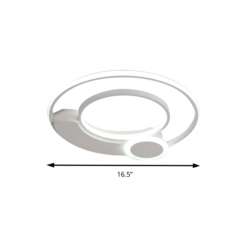 Simple Style Circular Ceiling Light Acrylic Eye-Caring LED Flush Ceiling Fixture for Living Room Clearhalo 'Ceiling Lights' 'Close To Ceiling Lights' 'Close to ceiling' 'Flush mount' Lighting' 194884