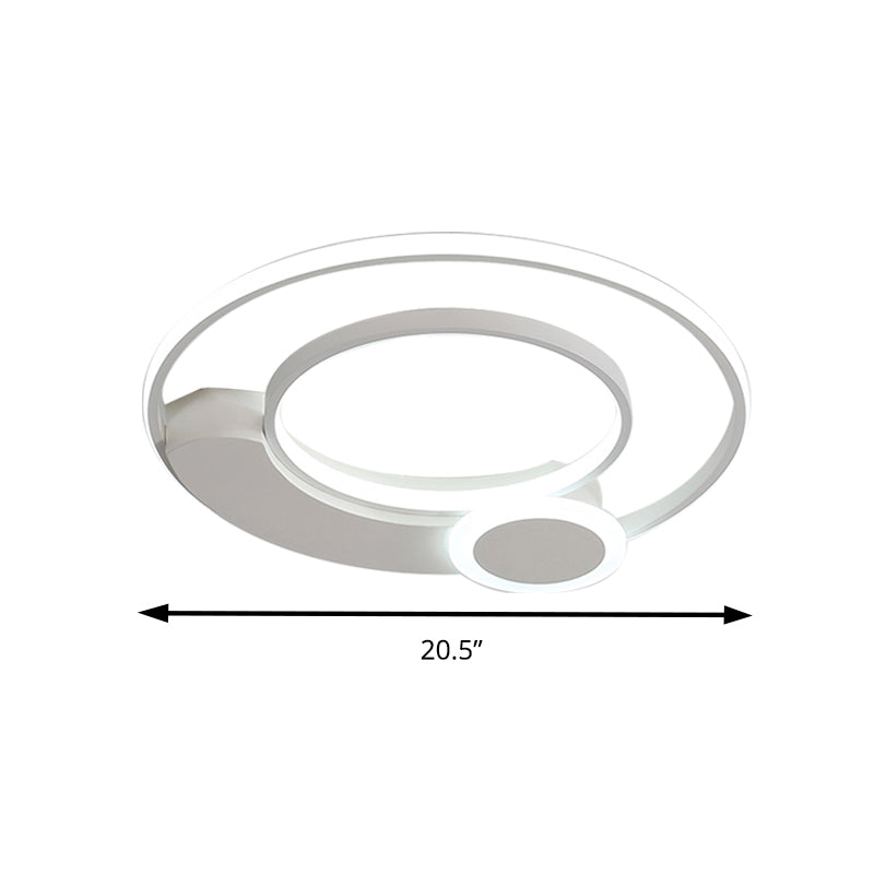 Simple Style Circular Ceiling Light Acrylic Eye-Caring LED Flush Ceiling Fixture for Living Room Clearhalo 'Ceiling Lights' 'Close To Ceiling Lights' 'Close to ceiling' 'Flush mount' Lighting' 194885