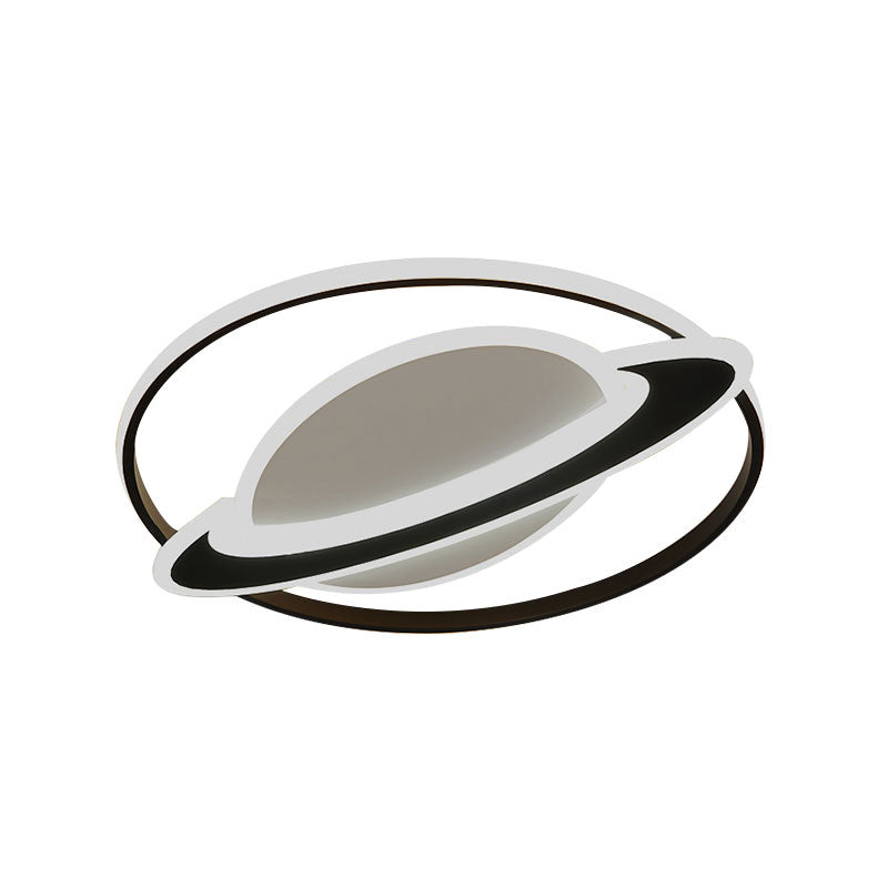 Modern Contemporary Planet Ceiling Light Fixture Acrylic Flush Mount Ceiling Fixture for Bedroom Clearhalo 'Ceiling Lights' 'Close To Ceiling Lights' 'Close to ceiling' 'Flush mount' Lighting' 194927