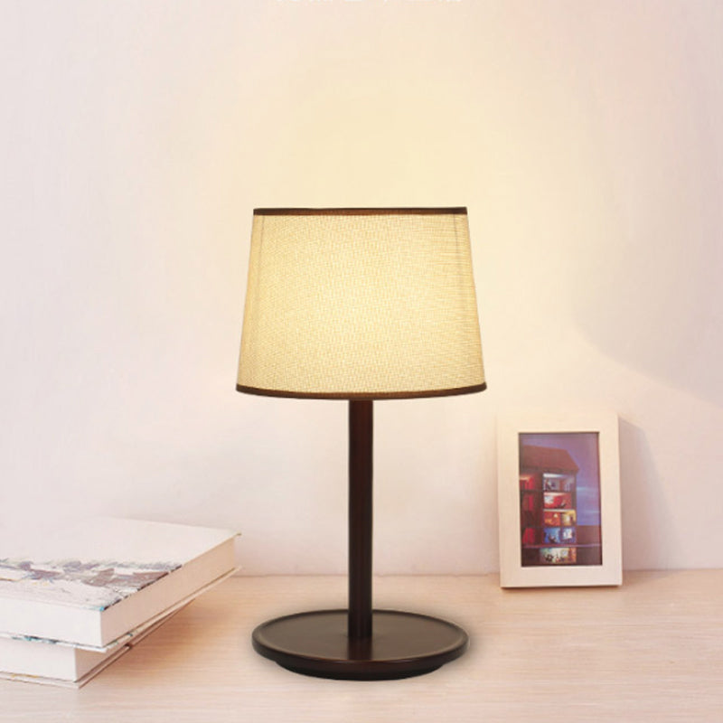 Artichoke Bedroom Table Lamp Wood 1 Bulb Nordic Nightstand Lighting in  Beige with Tray Base - Clearhalo