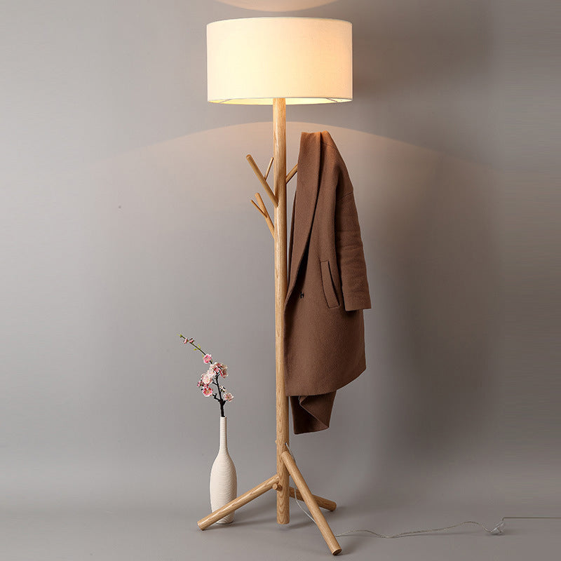 Floor lamp best sale coat rack