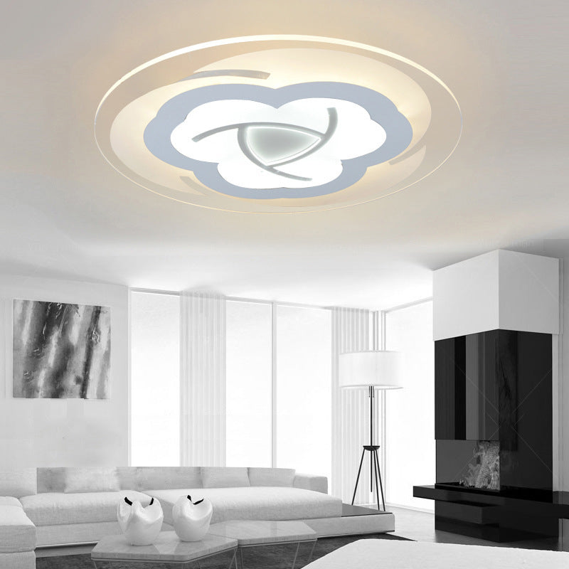 Modern Style Blossom Flush Mount Light Acrylic White LED Ceiling Light for Boys Bedroom Clearhalo 'Ceiling Lights' 'Close To Ceiling Lights' 'Close to ceiling' 'Flush mount' Lighting' 194961