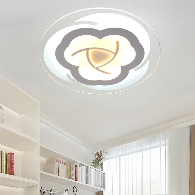 Modern Style Blossom Flush Mount Light Acrylic White LED Ceiling Light for Boys Bedroom Clearhalo 'Ceiling Lights' 'Close To Ceiling Lights' 'Close to ceiling' 'Flush mount' Lighting' 194962