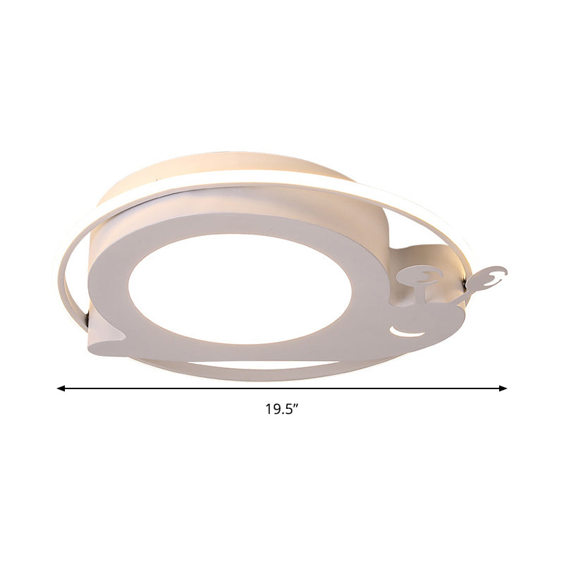 Acrylic Metallic Snail LED Flushmount Light Animal Ceiling Lamp for Kindergarten Clearhalo 'Ceiling Lights' 'Close To Ceiling Lights' 'Close to ceiling' 'Flush mount' Lighting' 194989