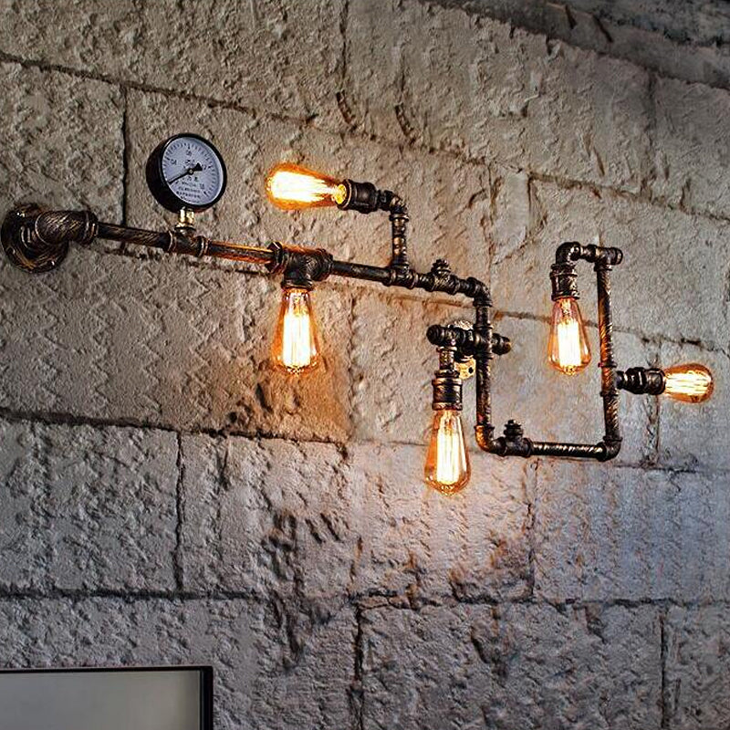 Cast iron online pipe light fixture