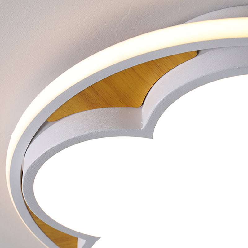 Flat Blossom LED Ceiling Mount Light Contemporary Acrylic Ceiling Lamp for Kid Bedroom Clearhalo 'Ceiling Lights' 'Close To Ceiling Lights' 'Close to ceiling' 'Flush mount' Lighting' 195000