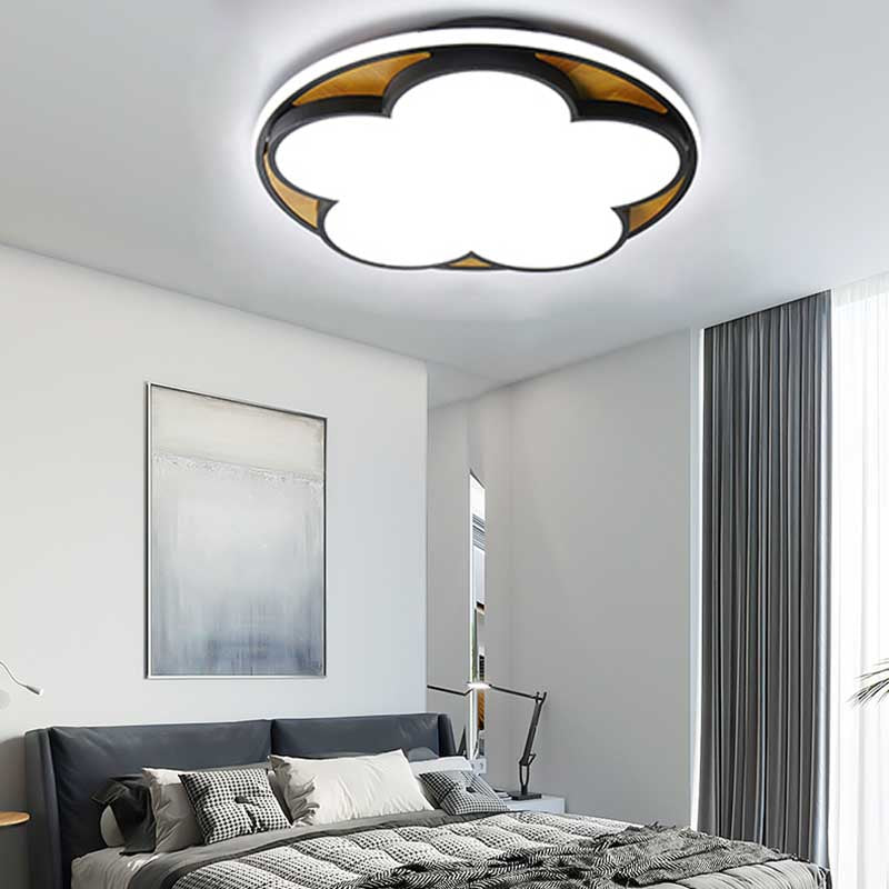 Flat Blossom LED Ceiling Mount Light Contemporary Acrylic Ceiling Lamp for Kid Bedroom Clearhalo 'Ceiling Lights' 'Close To Ceiling Lights' 'Close to ceiling' 'Flush mount' Lighting' 195002