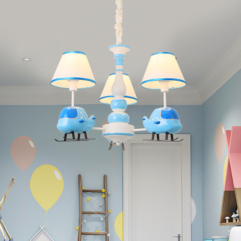 Little Boys Helicopter Chandelier Resin Blue Pendant Light with Fabric Shade Clearhalo 'Ceiling Lights' 'Chandeliers' Lighting' options 195041