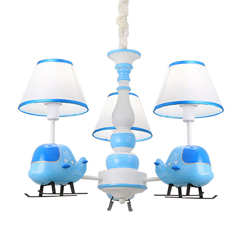 Little Boys Helicopter Chandelier Resin Blue Pendant Light with Fabric Shade Clearhalo 'Ceiling Lights' 'Chandeliers' Lighting' options 195042