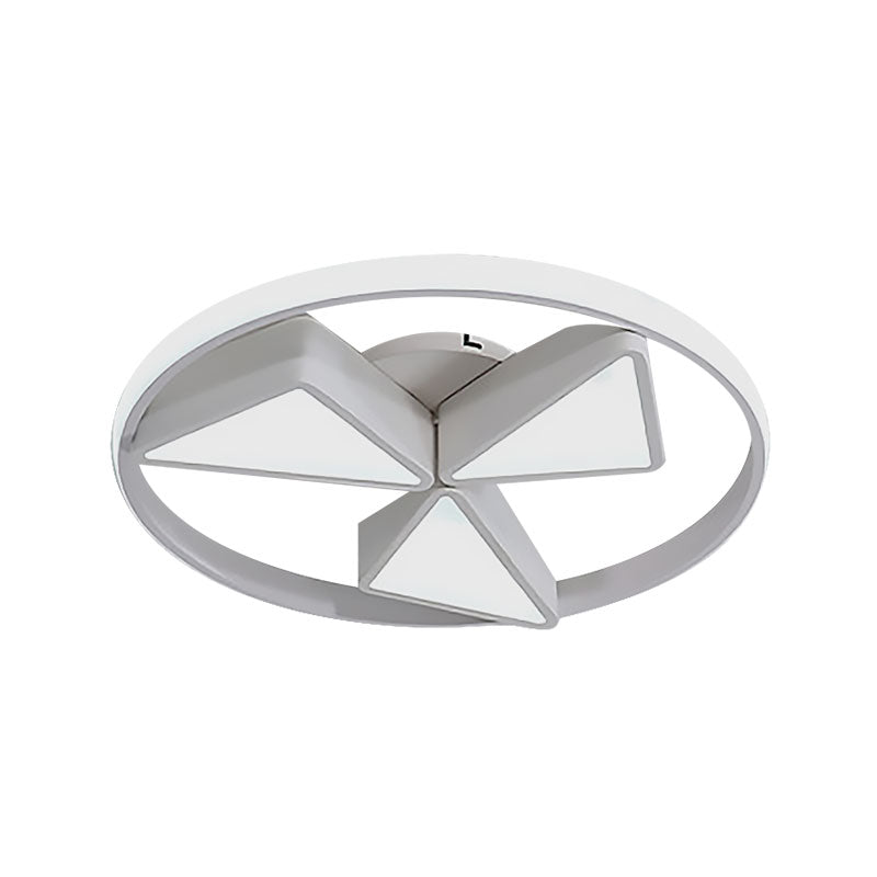 Nordic Circle Flush Ceiling Light Fixture Acrylic Ceiling Light Fixture for Dining Room Clearhalo 'Ceiling Lights' 'Close To Ceiling Lights' 'Close to ceiling' 'Flush mount' Lighting' 195431