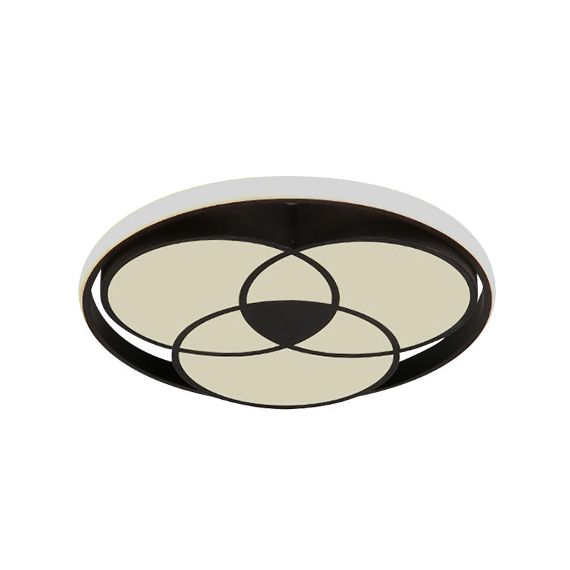 Acrylic Circle Flush Mount Ceiling Light Art Deco Flush Ceiling Light Fixture for Bedroom Clearhalo 'Ceiling Lights' 'Close To Ceiling Lights' 'Close to ceiling' 'Flush mount' Lighting' 195486