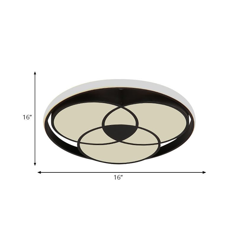 Acrylic Circle Flush Mount Ceiling Light Art Deco Flush Ceiling Light Fixture for Bedroom Clearhalo 'Ceiling Lights' 'Close To Ceiling Lights' 'Close to ceiling' 'Flush mount' Lighting' 195487