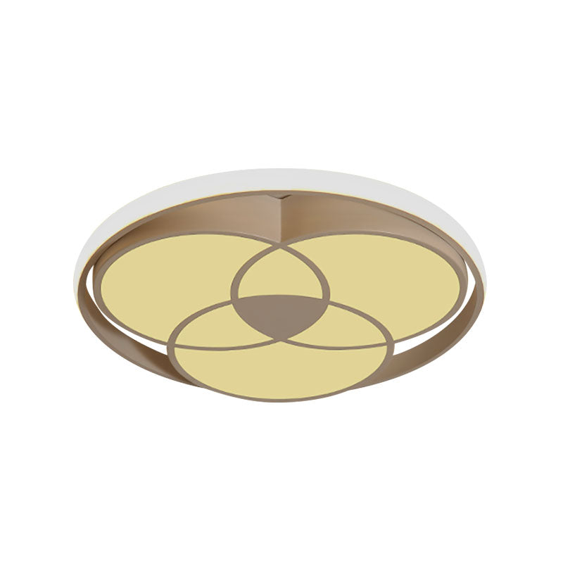 Acrylic Circle Flush Mount Ceiling Light Art Deco Flush Ceiling Light Fixture for Bedroom Clearhalo 'Ceiling Lights' 'Close To Ceiling Lights' 'Close to ceiling' 'Flush mount' Lighting' 195490