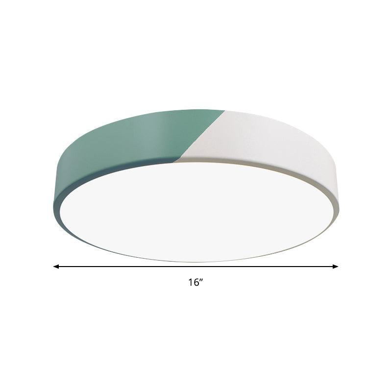 Slim Panel Round Flush Mount Light Nordic Design Acrylic Ceiling Lamp for Dining Room Clearhalo 'Ceiling Lights' 'Close To Ceiling Lights' 'Close to ceiling' 'Flush mount' Lighting' 195557