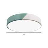 Slim Panel Round Flush Mount Light Nordic Design Acrylic Ceiling Lamp for Dining Room Clearhalo 'Ceiling Lights' 'Close To Ceiling Lights' 'Close to ceiling' 'Flush mount' Lighting' 195557