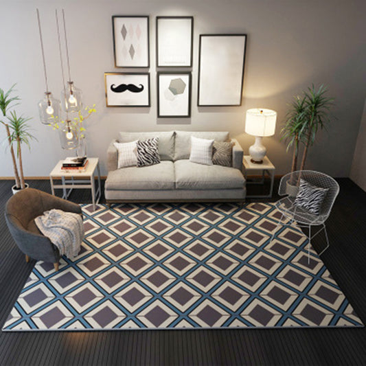 Coffee Novelty Rug Polyester Geometric Pattern Rug Washable Area Rug for Living Room Coffee Clearhalo 'Area Rug' 'Modern' 'Rugs' Rug' 1955669