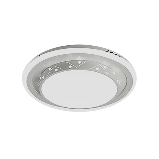 Circle Bedroom Flush Mount Ceiling Light Acrylic Art Deco Ceiling Light Clearhalo 'Ceiling Lights' 'Close To Ceiling Lights' 'Close to ceiling' 'Flush mount' Lighting' 195591