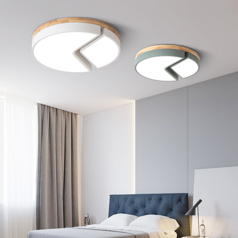 Acrylic Round Cake Flush Mount Light Nursing Room Nordic Style Ceiling Light Clearhalo 'Ceiling Lights' 'Close To Ceiling Lights' 'Close to ceiling' 'Flush mount' Lighting' 195622