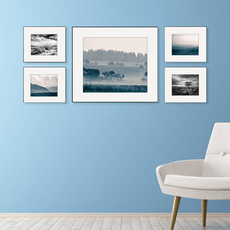 Modern Natural Landscape Canvas Soft Color Multi-Piece Wall Art Print for Living Room Clearhalo 'Art Gallery' 'Canvas Art' 'Contemporary Art Gallery' 'Modern' Arts' 1956454