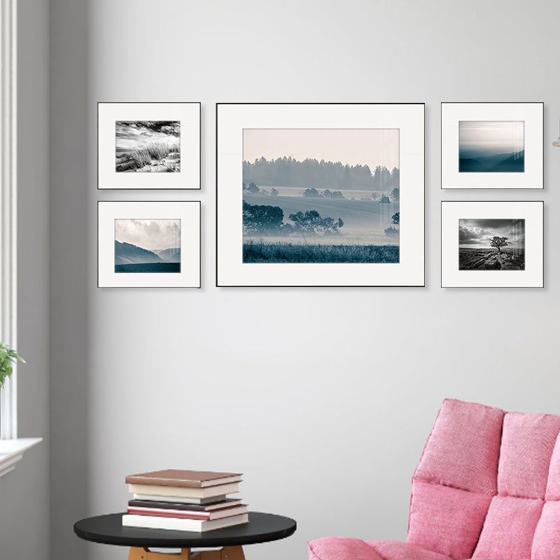 Modern Natural Landscape Canvas Soft Color Multi-Piece Wall Art Print for Living Room Clearhalo 'Art Gallery' 'Canvas Art' 'Contemporary Art Gallery' 'Modern' Arts' 1956455