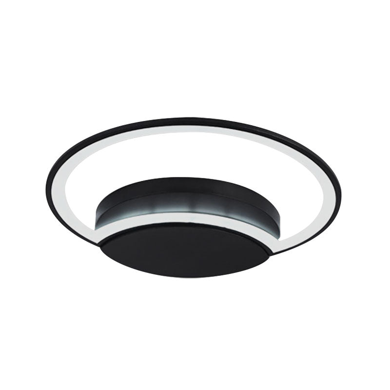 Modern Contemporary Round Ceiling Light Acrylic Flush Mount Ceiling Light for Living Room Clearhalo 'Ceiling Lights' 'Close To Ceiling Lights' 'Close to ceiling' 'Flush mount' Lighting' 195681