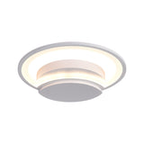 Modern Contemporary Round Ceiling Light Acrylic Flush Mount Ceiling Light for Living Room Clearhalo 'Ceiling Lights' 'Close To Ceiling Lights' 'Close to ceiling' 'Flush mount' Lighting' 195687