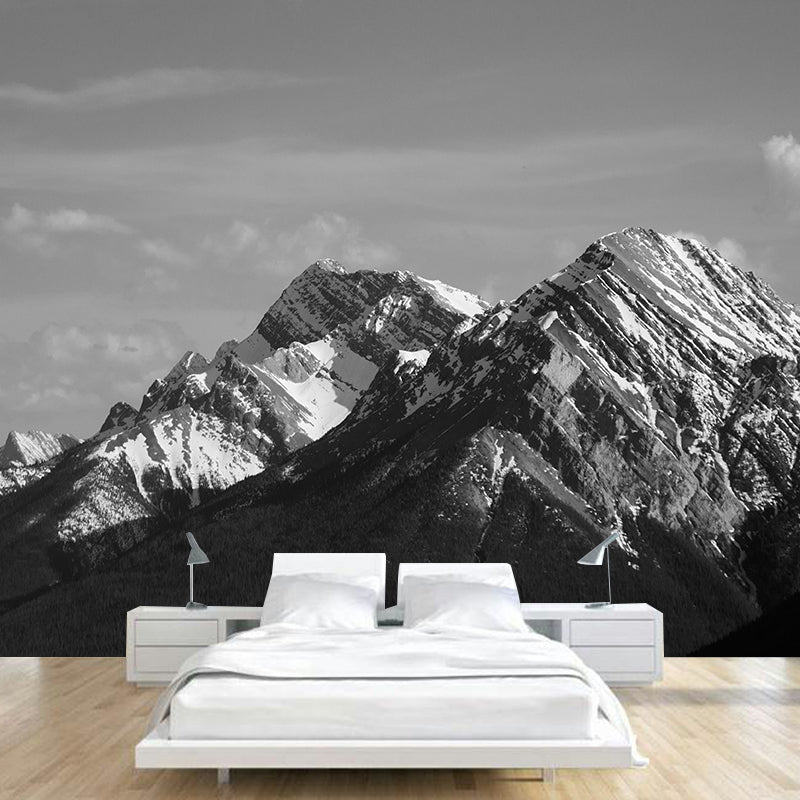 Big Mountain Landscape Wallpaper Mural Waterproofing Modern Living Room Wall Art Clearhalo 'Wall Decor' 'Wall Mural' 1956977