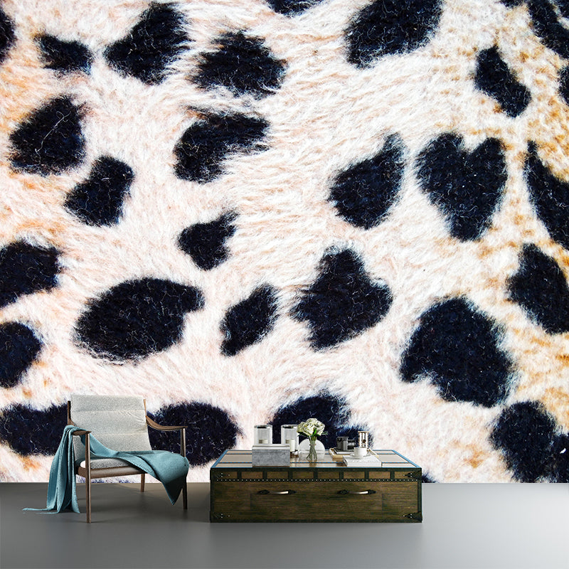 Black & White Leopard Print Wallpaper Mural