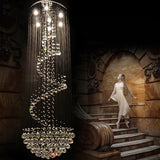 Modernism Spiral Crystal Ceiling Lamp 7 Lights Flush Mount Light Fixture for Living Room Nickel Clearhalo 'Ceiling Lights' 'Close To Ceiling Lights' 'Close to ceiling' 'Flush mount' Lighting' 1957892