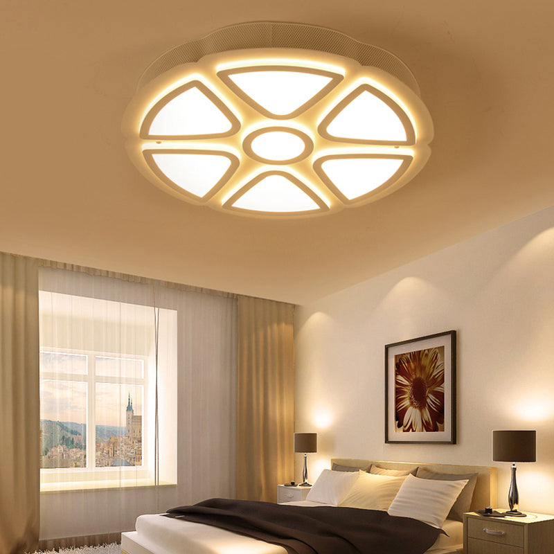 Nordic LED Ceiling Light Acrylic Flush Ceiling Lights in White for Bedroom Clearhalo 'Ceiling Lights' 'Close To Ceiling Lights' 'Close to ceiling' 'Flush mount' Lighting' 195808