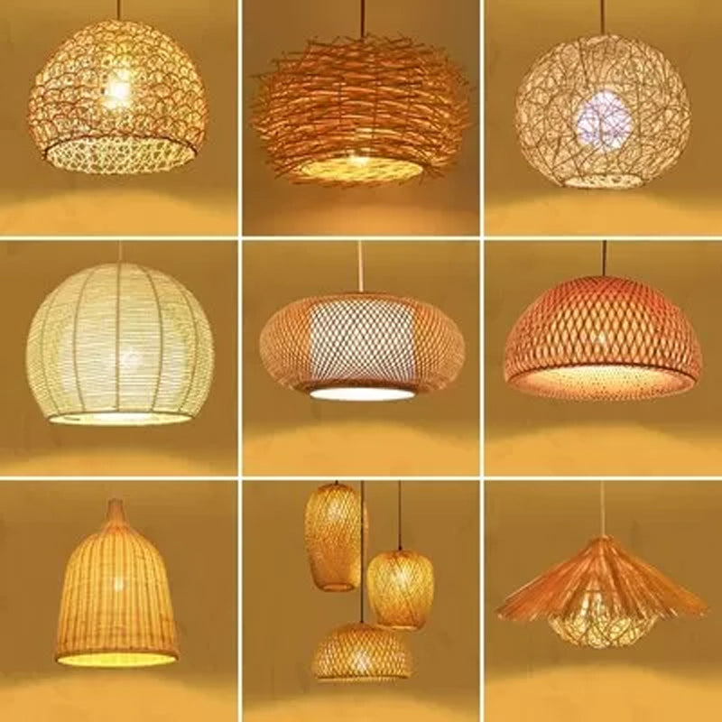 Novelty Modern 1-Light Hanging Lamp Beige House Suspension Pendant with Rattan Shade, 16"/19.5" Width Beige Clearhalo 'Ceiling Lights' 'Modern Pendants' 'Modern' 'Pendant Lights' 'Pendants' Lighting' 1958296