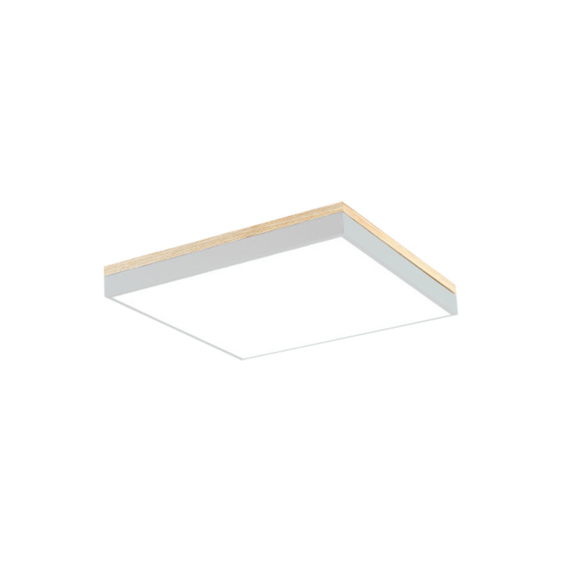 Macaron Loft Square Flush Ceiling Light Acrylic LED Ceiling Lamp for Baby Room Hallway Clearhalo 'Ceiling Lights' 'Close To Ceiling Lights' 'Close to ceiling' 'Flush mount' Lighting' 195857