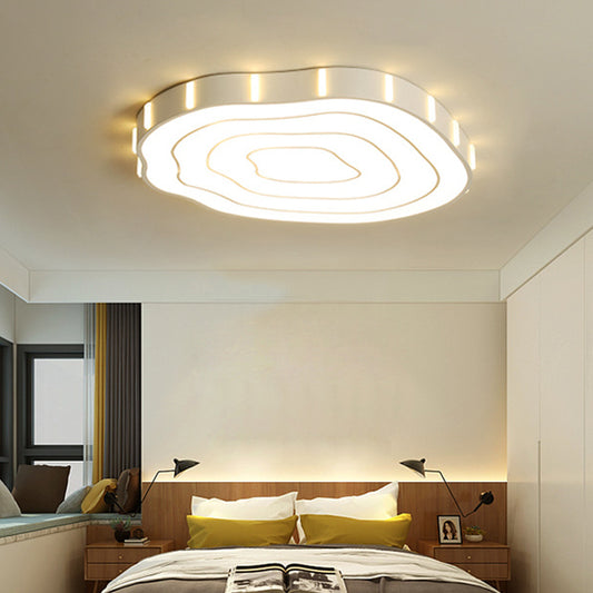 Hollow Tree Stump LED Ceiling Mount Light Acrylic Modern Stylish Ceiling Lamp in White Clearhalo 'Ceiling Lights' 'Close To Ceiling Lights' 'Close to ceiling' 'Flush mount' Lighting' 195882