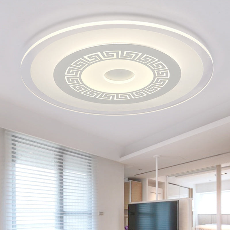 Small/Large Living Room Ceiling Light Simple Style Ultra-Thin LED Flush Mount with Round/Rectangle/Square Acrylic Shade Clearhalo 'Ceiling Lights' 'Close To Ceiling Lights' 'Close to ceiling' 'Flush mount' Lighting' 1959192