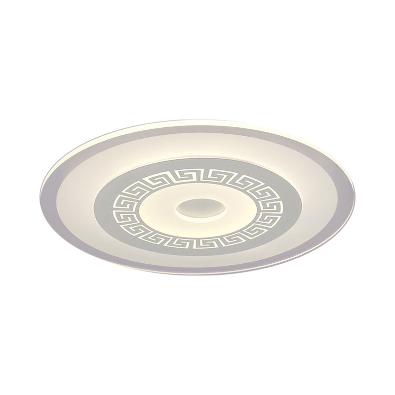 Small/Large Living Room Ceiling Light Simple Style Ultra-Thin LED Flush Mount with Round/Rectangle/Square Acrylic Shade Clearhalo 'Ceiling Lights' 'Close To Ceiling Lights' 'Close to ceiling' 'Flush mount' Lighting' 1959194