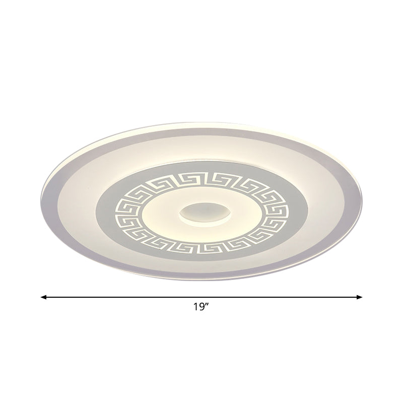 Small/Large Living Room Ceiling Light Simple Style Ultra-Thin LED Flush Mount with Round/Rectangle/Square Acrylic Shade Clearhalo 'Ceiling Lights' 'Close To Ceiling Lights' 'Close to ceiling' 'Flush mount' Lighting' 1959196