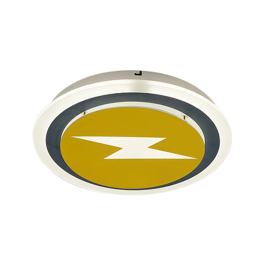 Cartoon Circle Ceiling Light Acrylic Flush Ceiling Light Fixture for Kindergarten Clearhalo 'Ceiling Lights' 'Close To Ceiling Lights' 'Close to ceiling' 'Flush mount' Lighting' 195986