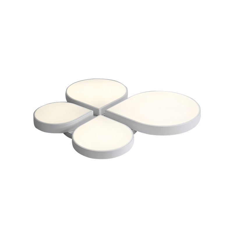 Flat Petal LED Flush Ceiling Light Macaron Style Acrylic Ceiling Fixture for Kindergarten Clearhalo 'Ceiling Lights' 'Close To Ceiling Lights' 'Close to ceiling' 'Semi-flushmount' Lighting' 196294