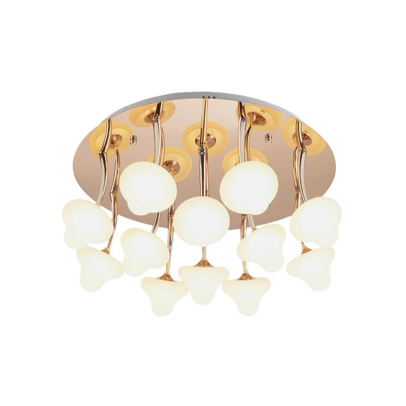 Hallway Round Ceiling Light Fixture Acrylic Designer in White Flush Flush Mount Ceiling Light Clearhalo 'Ceiling Lights' 'Close To Ceiling Lights' 'Close to ceiling' Lighting' 196379