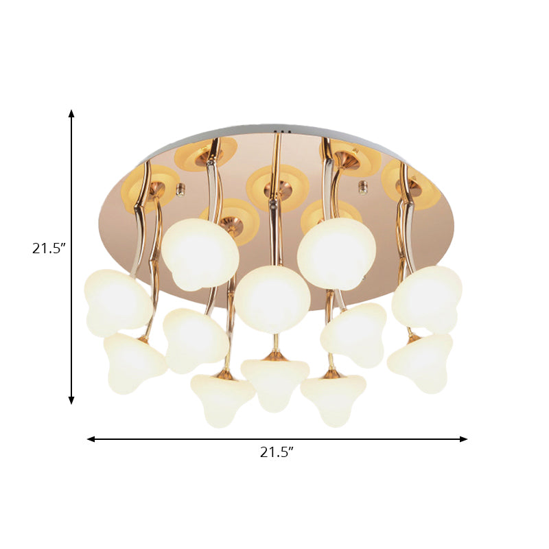 Hallway Round Ceiling Light Fixture Acrylic Designer in White Flush Flush Mount Ceiling Light Clearhalo 'Ceiling Lights' 'Close To Ceiling Lights' 'Close to ceiling' Lighting' 196380