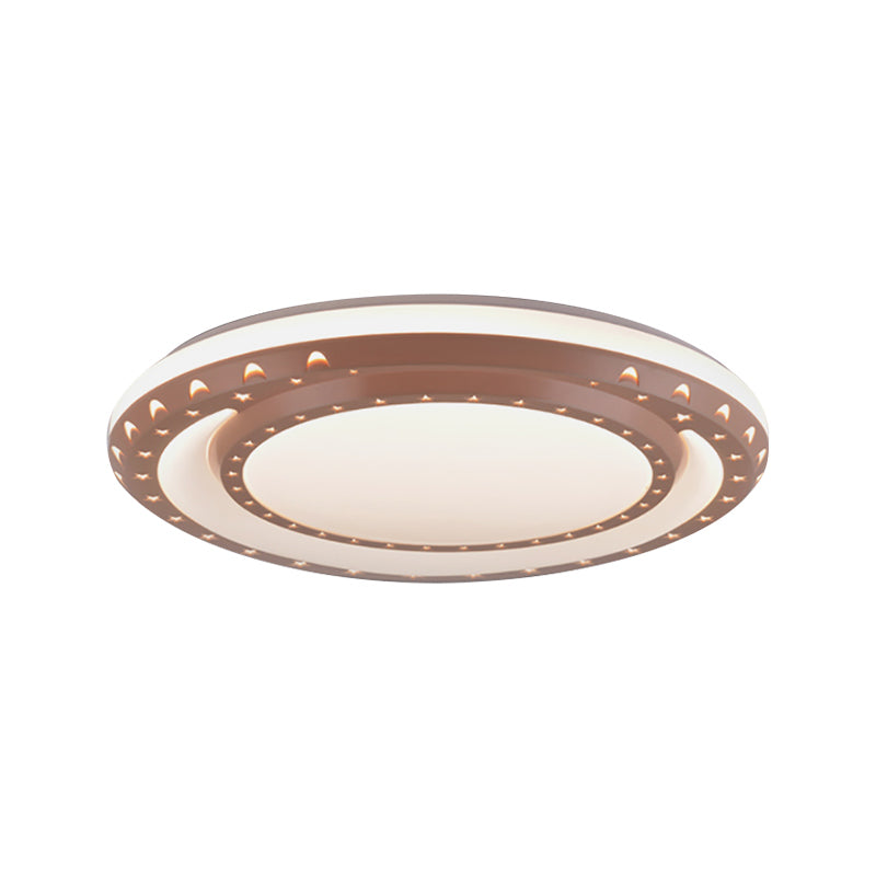 Acrylic Round LED Flush Ceiling Lights Art Deco Flush Mount Ceiling Light for Nursing Room Clearhalo 'Ceiling Lights' 'Close To Ceiling Lights' 'Close to ceiling' 'Flush mount' Lighting' 196483