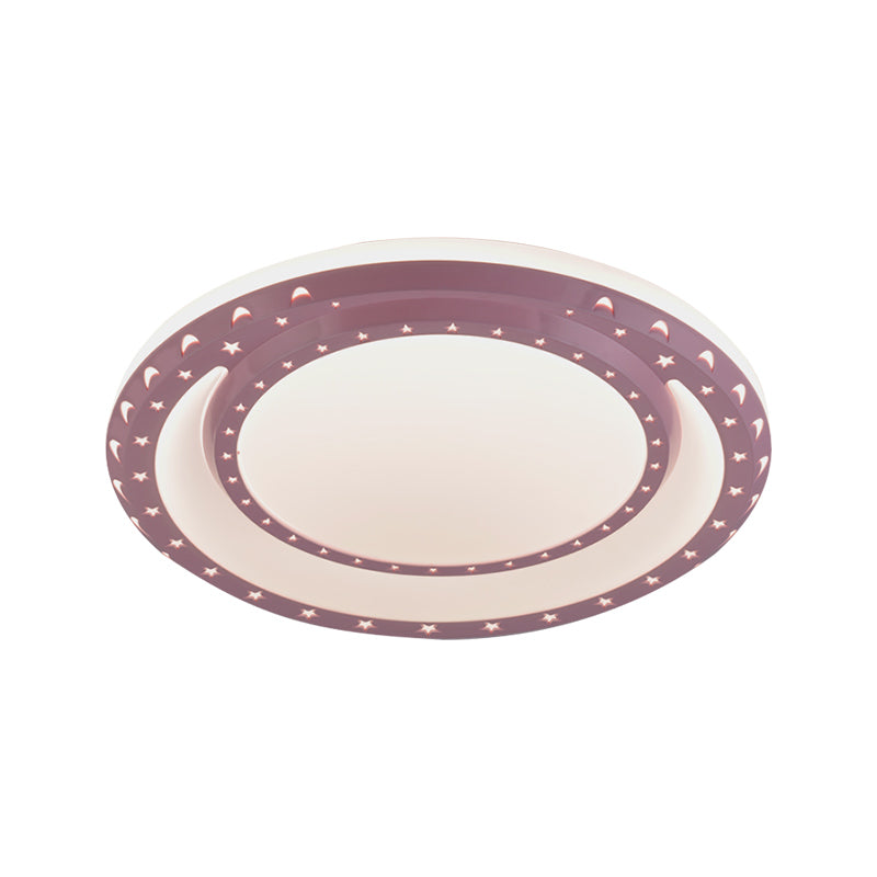 Acrylic Round LED Flush Ceiling Lights Art Deco Flush Mount Ceiling Light for Nursing Room Clearhalo 'Ceiling Lights' 'Close To Ceiling Lights' 'Close to ceiling' 'Flush mount' Lighting' 196487