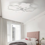 White 4-Blossom Flushmount Light Fixture Kids Acrylic LED Ceiling Lamp for Baby Girls Bedroom White White Clearhalo 'Ceiling Lights' 'Close To Ceiling Lights' 'Close to ceiling' 'Flush mount' Lighting' 196611