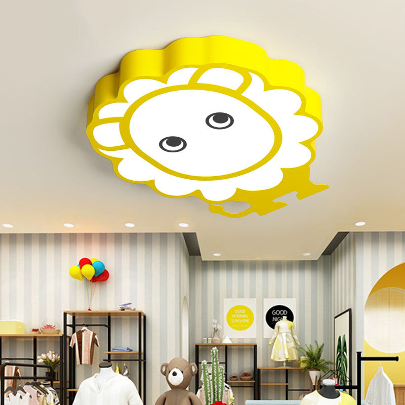 Kindergarten Animal Ceiling Light Fixture Acrylic Cartoon Flush Mount Ceiling Light Clearhalo 'Ceiling Lights' 'Close To Ceiling Lights' 'Close to ceiling' Lighting' 196695