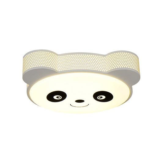 Cartoon Panda Flush Mount Ceiling Light Acrylic Ceiling Light Fixture for Kindergarten Clearhalo 'Ceiling Lights' 'Close To Ceiling Lights' 'Close to ceiling' 'Flush mount' Lighting' 196855