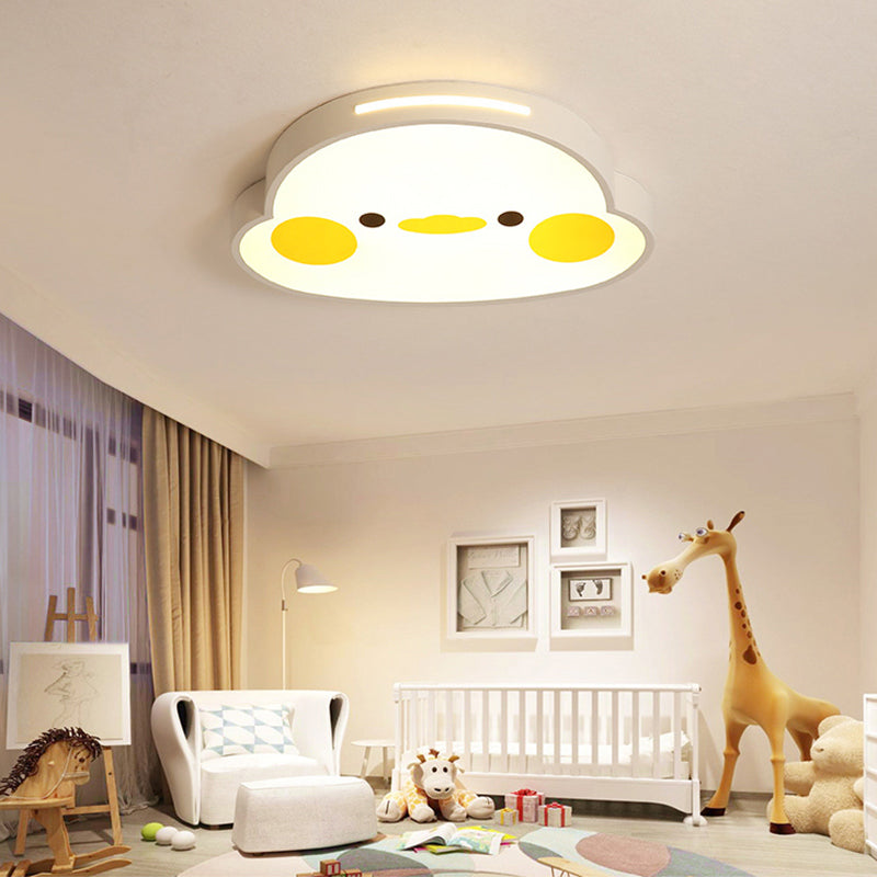 Animal White Ceiling Mount Light Acrylic Cartoon LED Flush Ceiling Lights for Kid Bedroom White B Clearhalo 'Ceiling Lights' 'Close To Ceiling Lights' 'Close to ceiling' 'Flush mount' Lighting' 196970