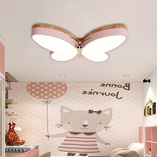 Butterfly Shape Living Room LED Ceiling Light Acrylic Contemporary Flush Mount Ceiling Light Clearhalo 'Ceiling Lights' 'Close To Ceiling Lights' 'Close to ceiling' 'Flush mount' Lighting' 196974