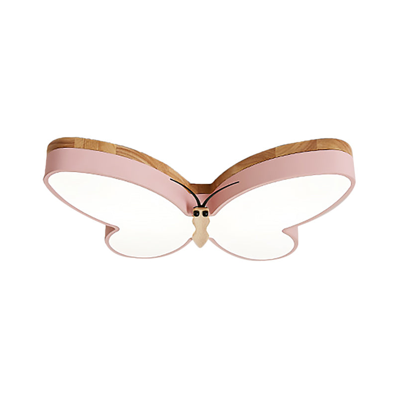 Butterfly Shape Living Room LED Ceiling Light Acrylic Contemporary Flush Mount Ceiling Light Clearhalo 'Ceiling Lights' 'Close To Ceiling Lights' 'Close to ceiling' 'Flush mount' Lighting' 196975