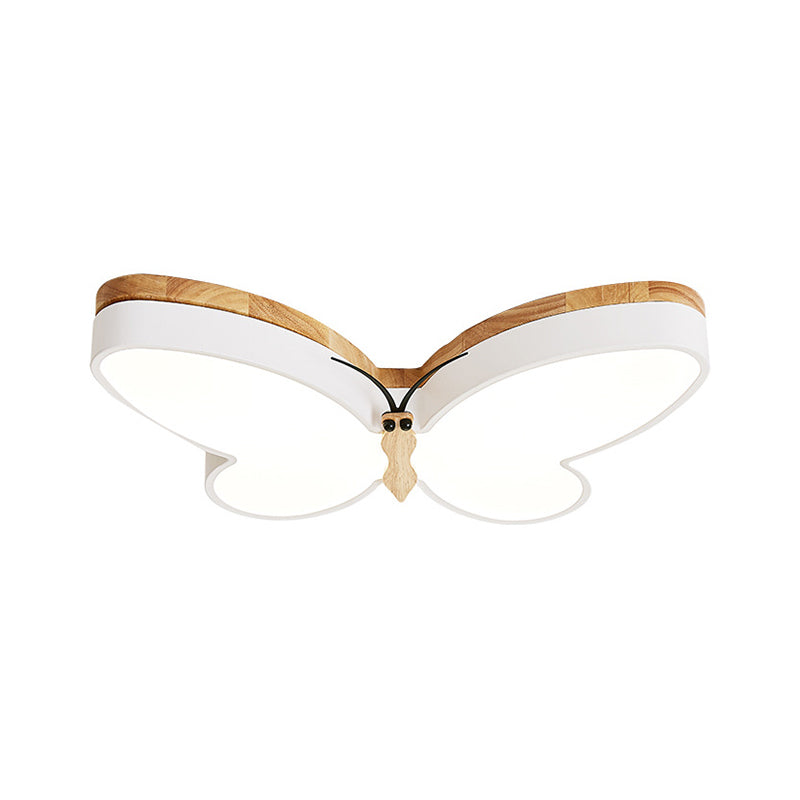 Butterfly Shape Living Room LED Ceiling Light Acrylic Contemporary Flush Mount Ceiling Light Clearhalo 'Ceiling Lights' 'Close To Ceiling Lights' 'Close to ceiling' 'Flush mount' Lighting' 196980